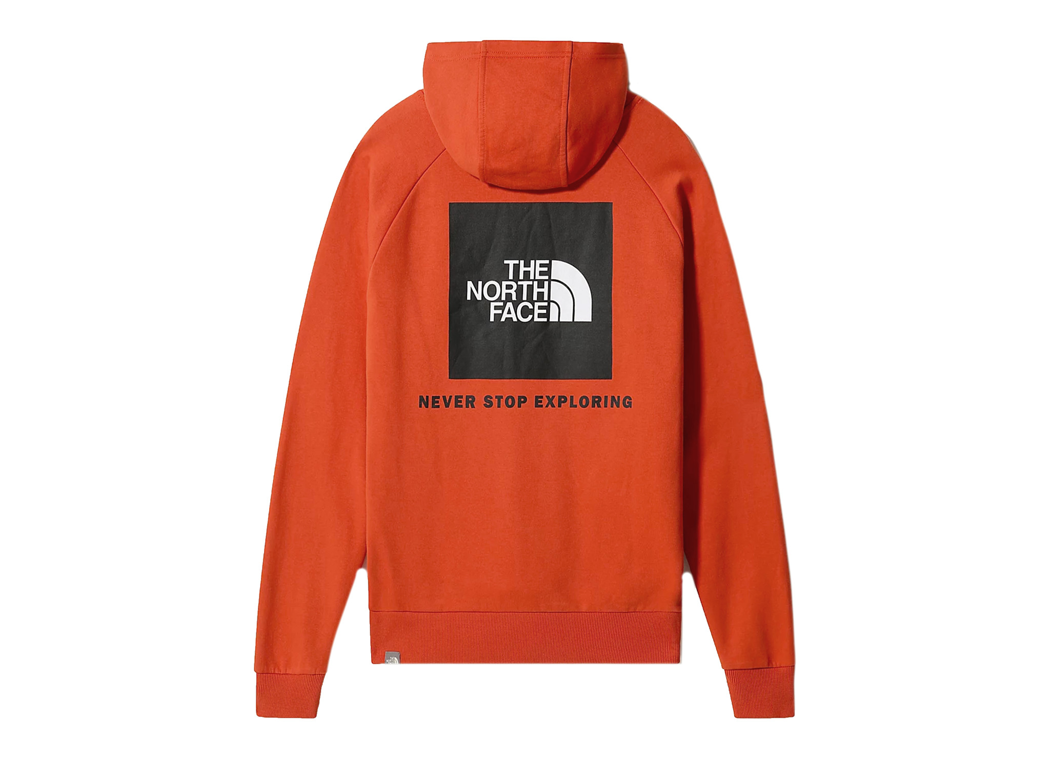 the north face hoodie raglan red box