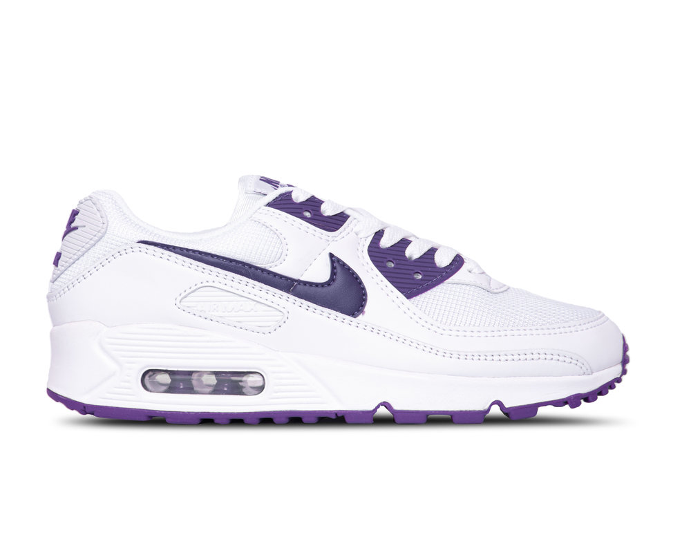 nike air max 90 white and purple