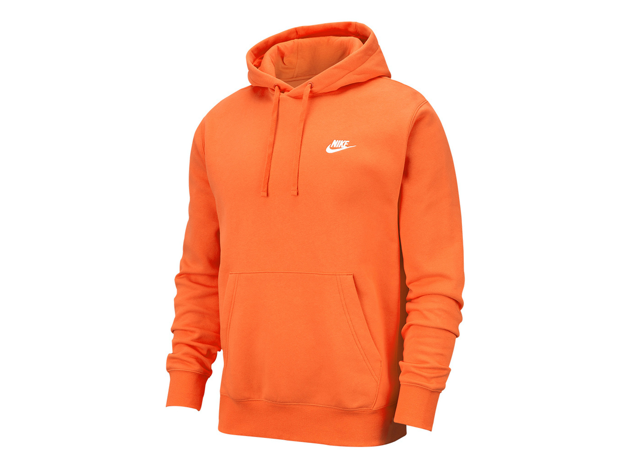 nike white and orange hoodie