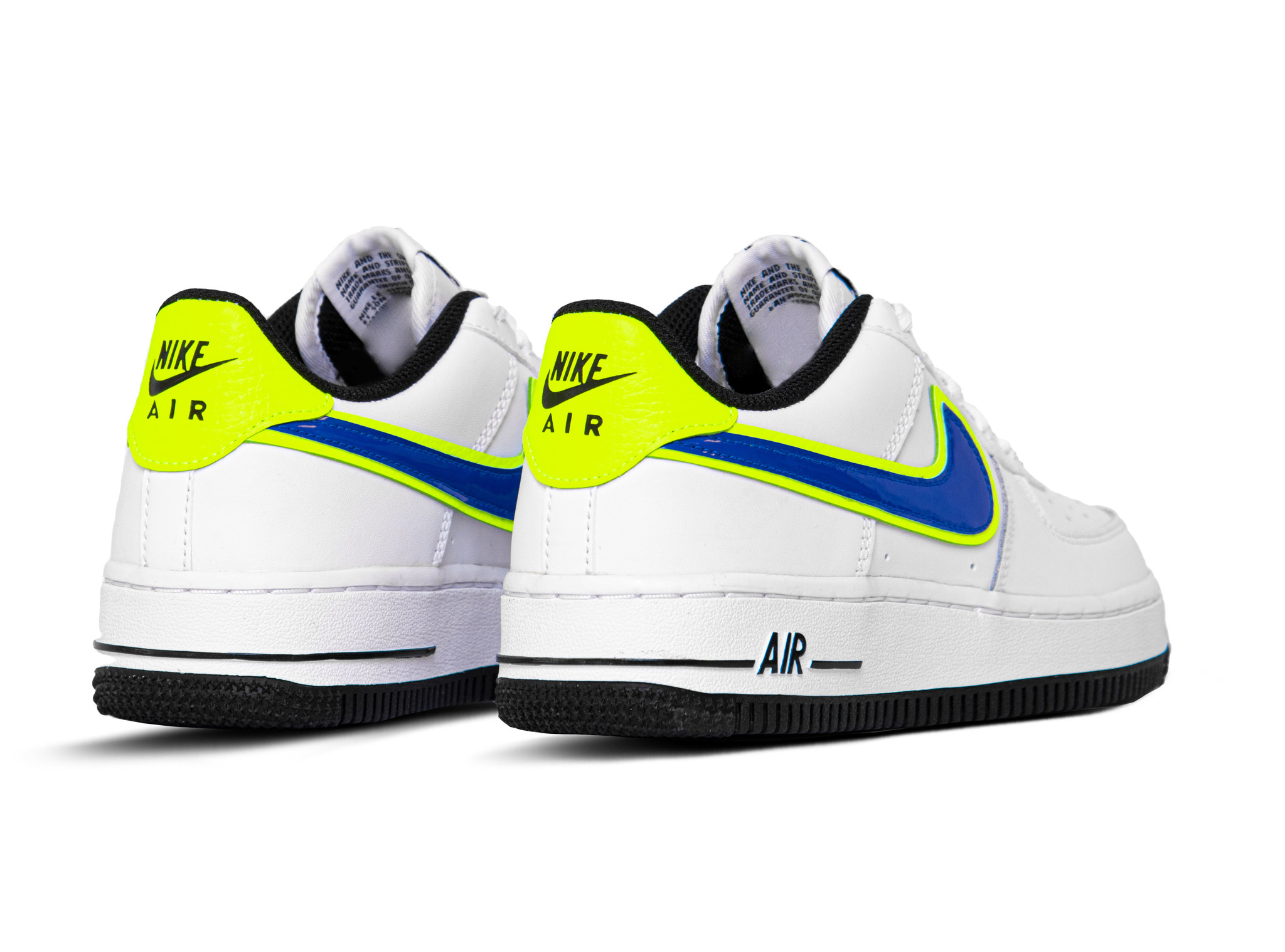 white and blue airforces