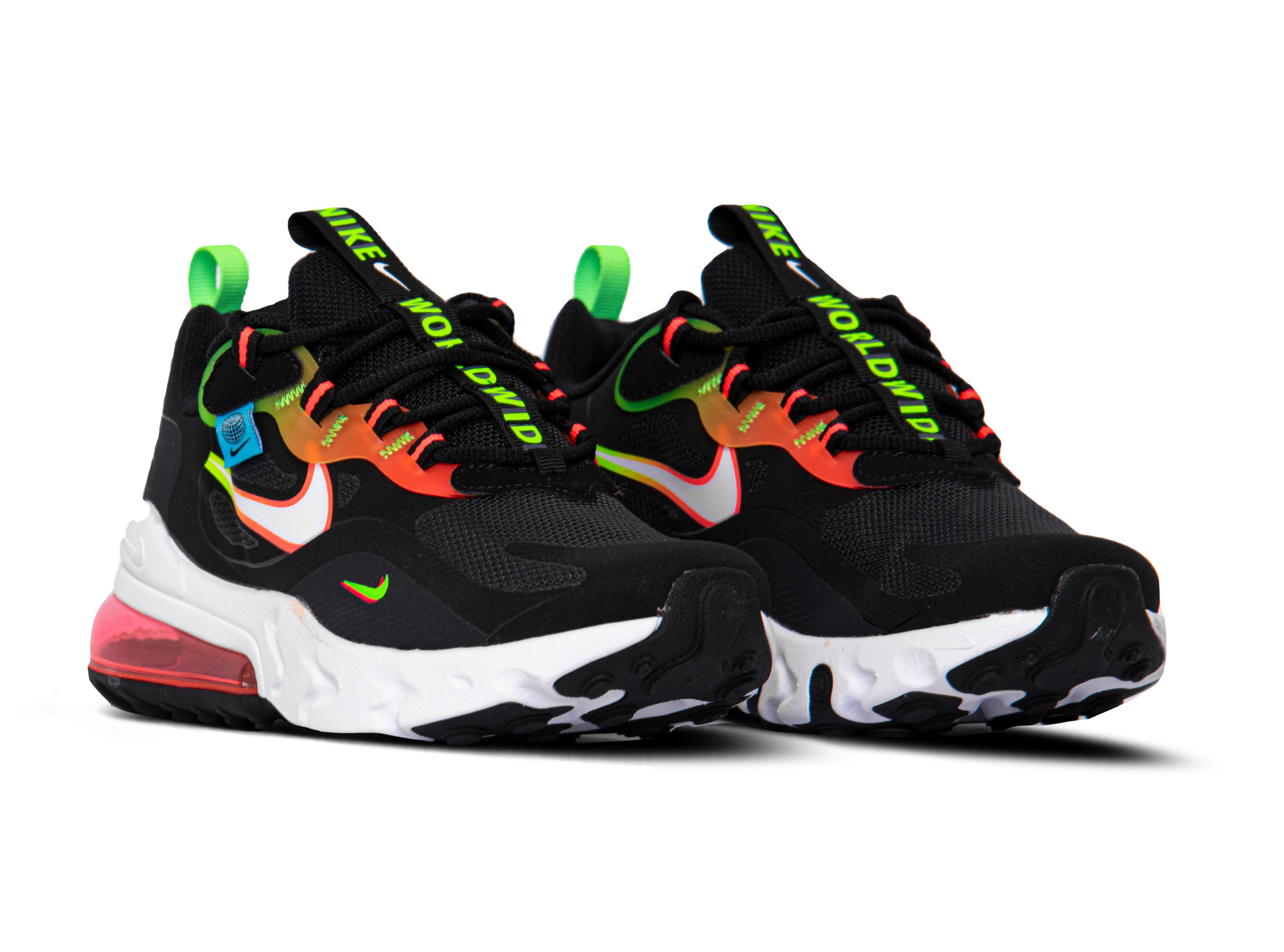 Nike Air Max 270 React Gs Black White Green Strike Db4676 001 Bruut Sneakers Clothing Store