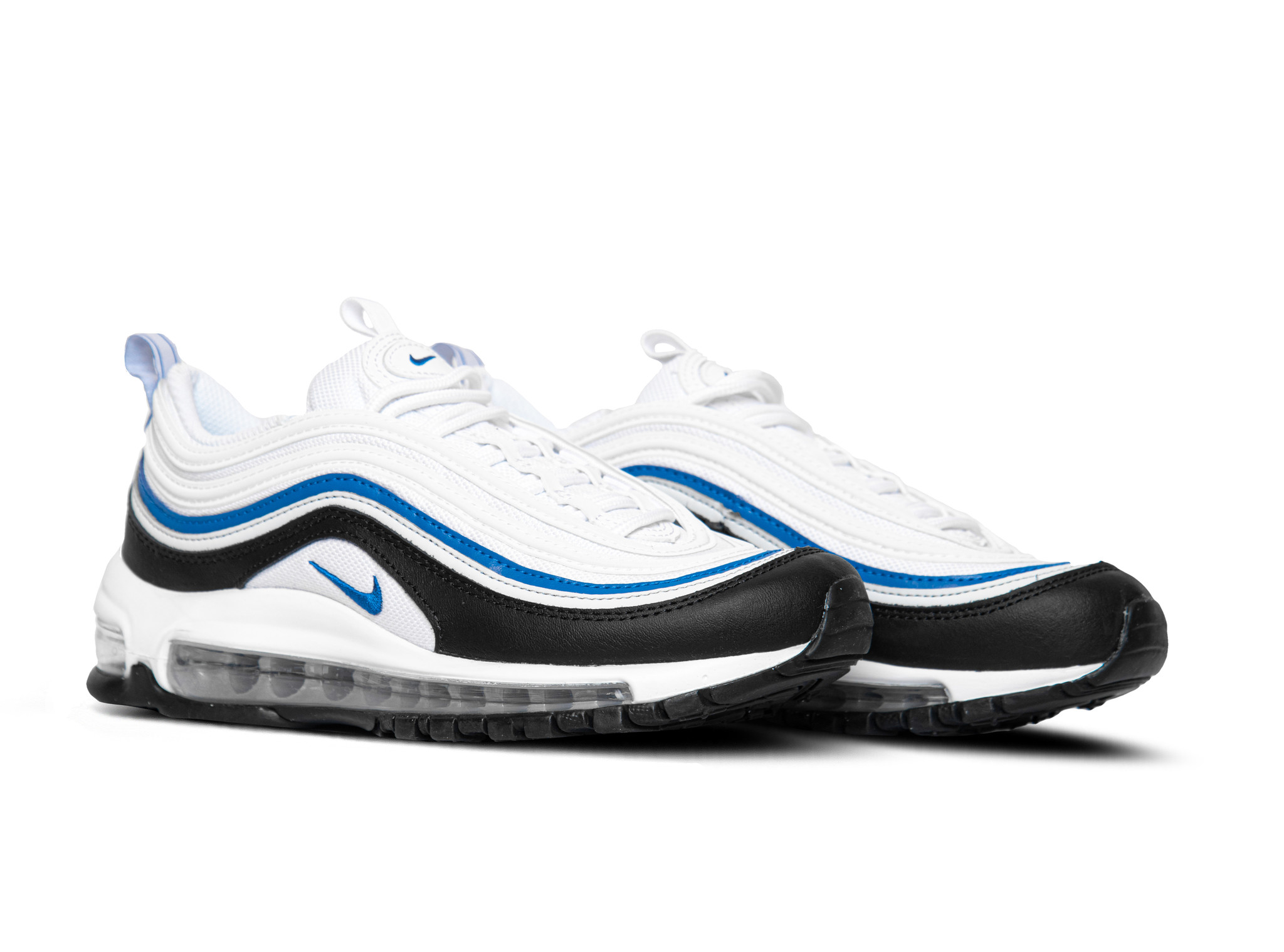 air max black and white blue