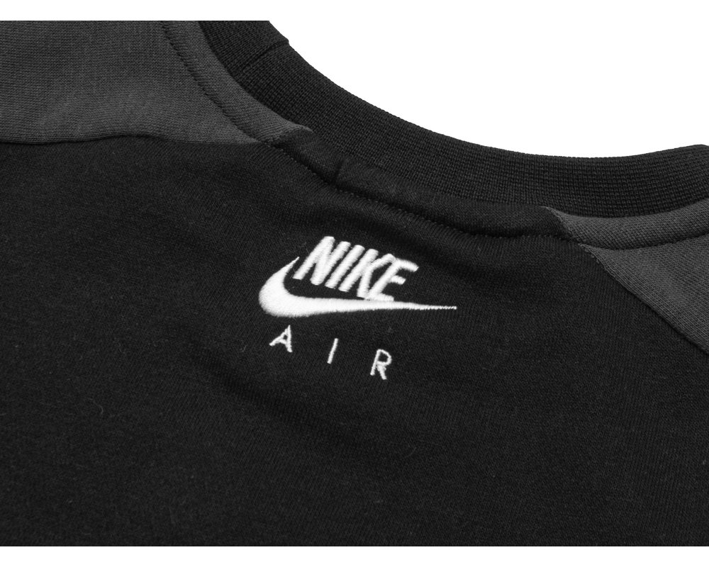 Nike Air Sweater GS Black Dark Smoke Grey White DA0703 010