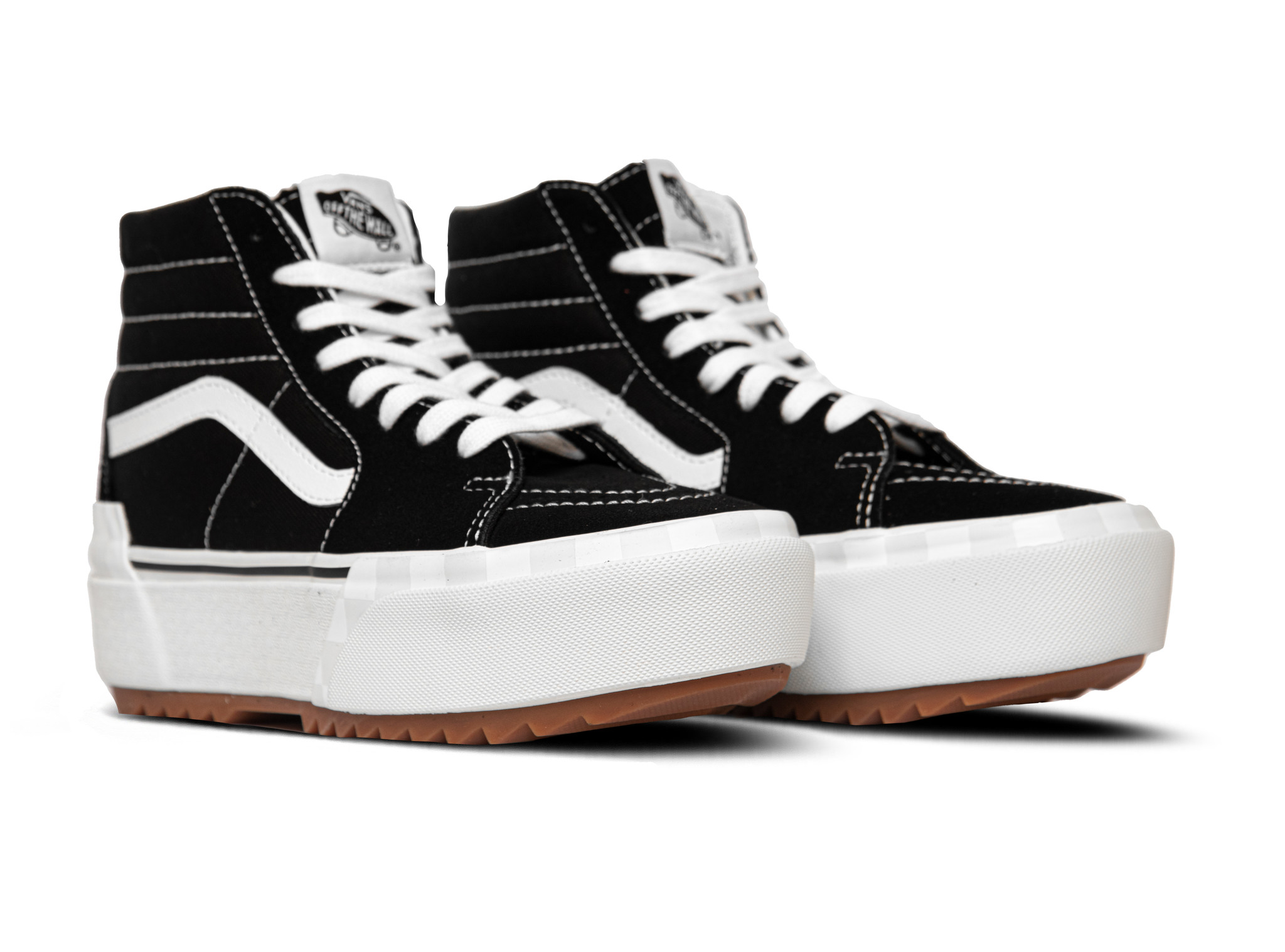 vans suede sk8 hi stacked