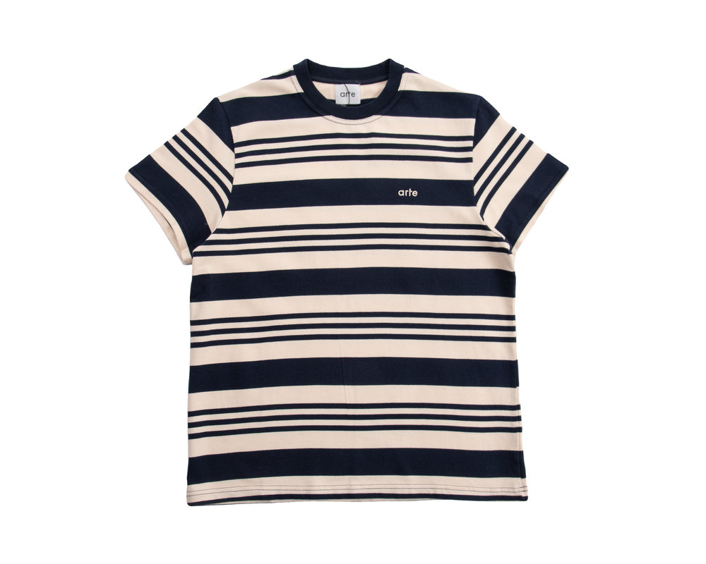 Arte Antwerp Tomi Stripes Navy Creme SS21 006TNC