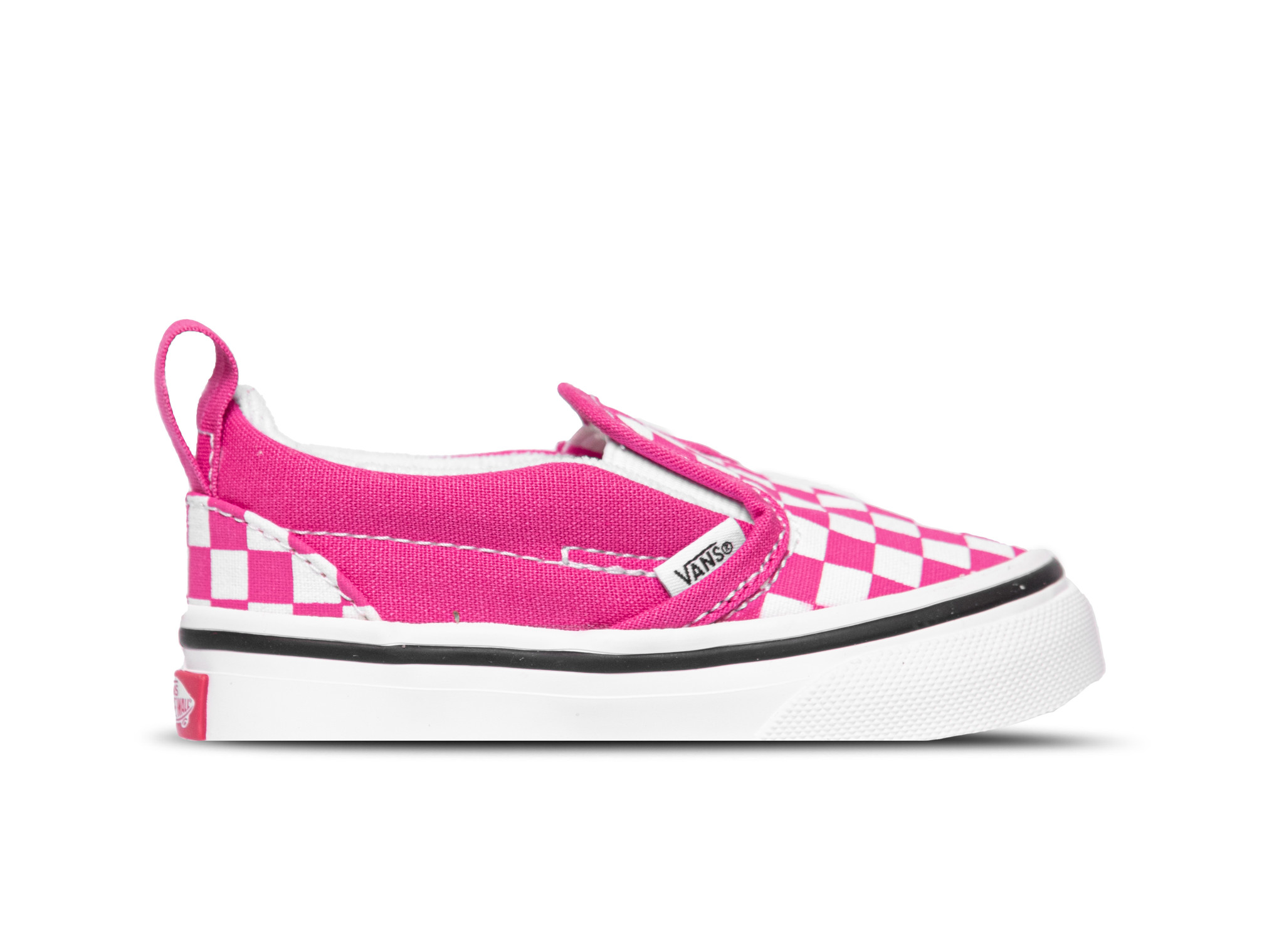 vans checkerboard pink and white