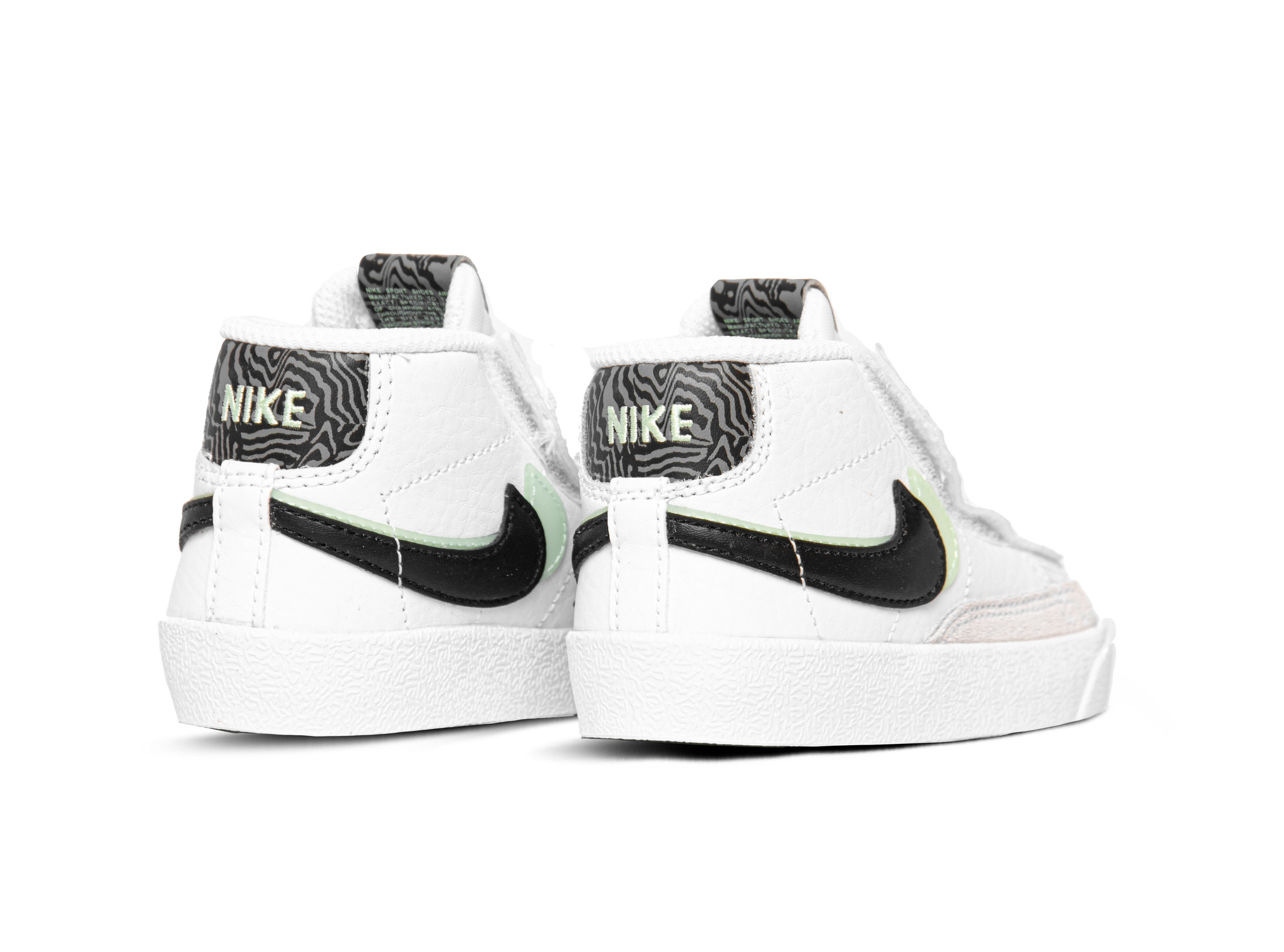 nike blazer mid white green