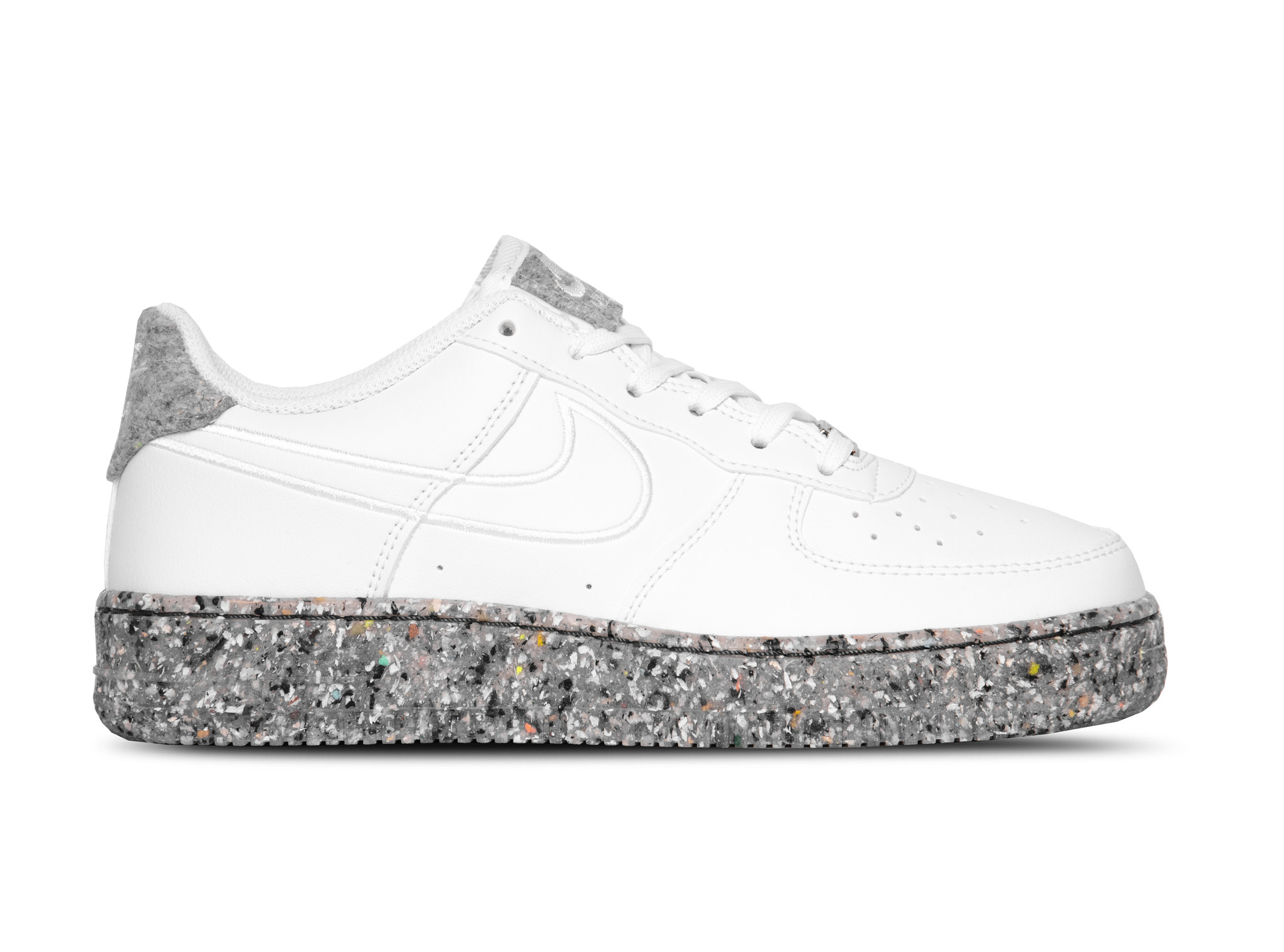 nike air force 1 white and metallic silver