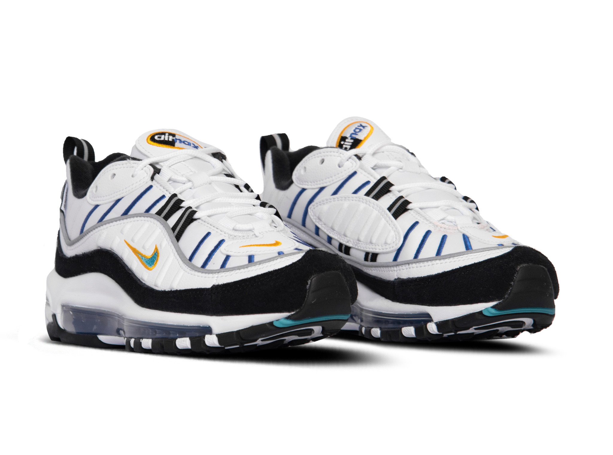 Nike Air Max 98 Premium White Teal Nebula Gold Black Ci1901 102 Bruut Sneakers Clothing Store