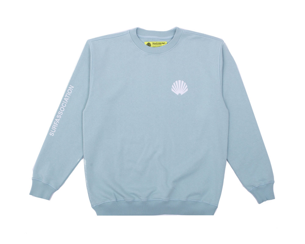 New Amsterdam Surf Association Logo Sweater Mist Blue 2021022