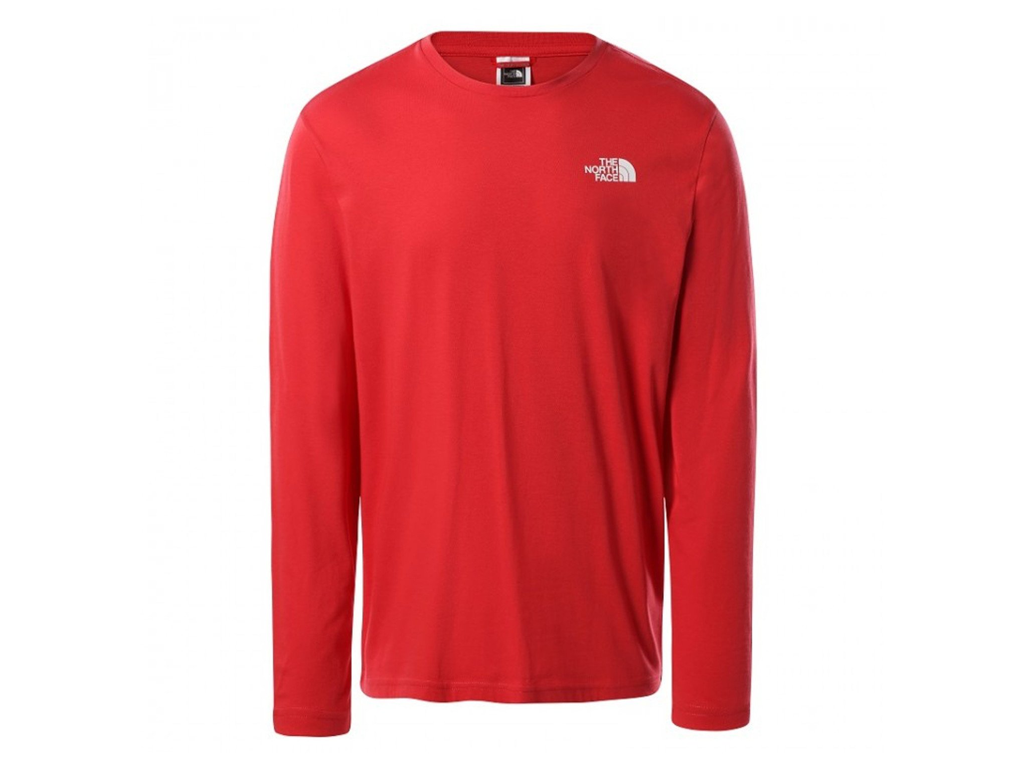 Red north face sales long sleeve