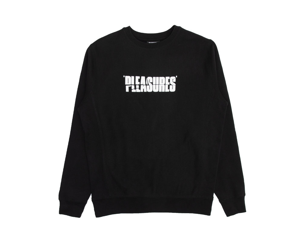 Pleasures Stress Jazz Premium Crewneck Black P21SP041