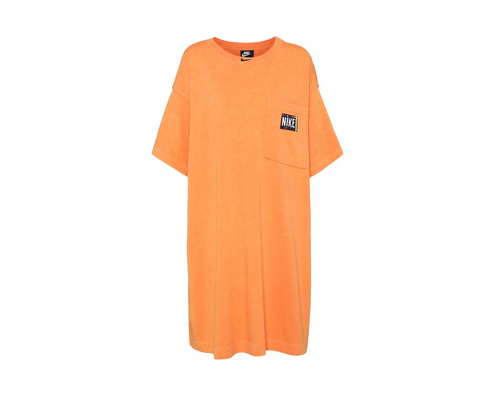 Nike NSW Sportswear Wash Dress Atomic Orange Black CZ9862 858