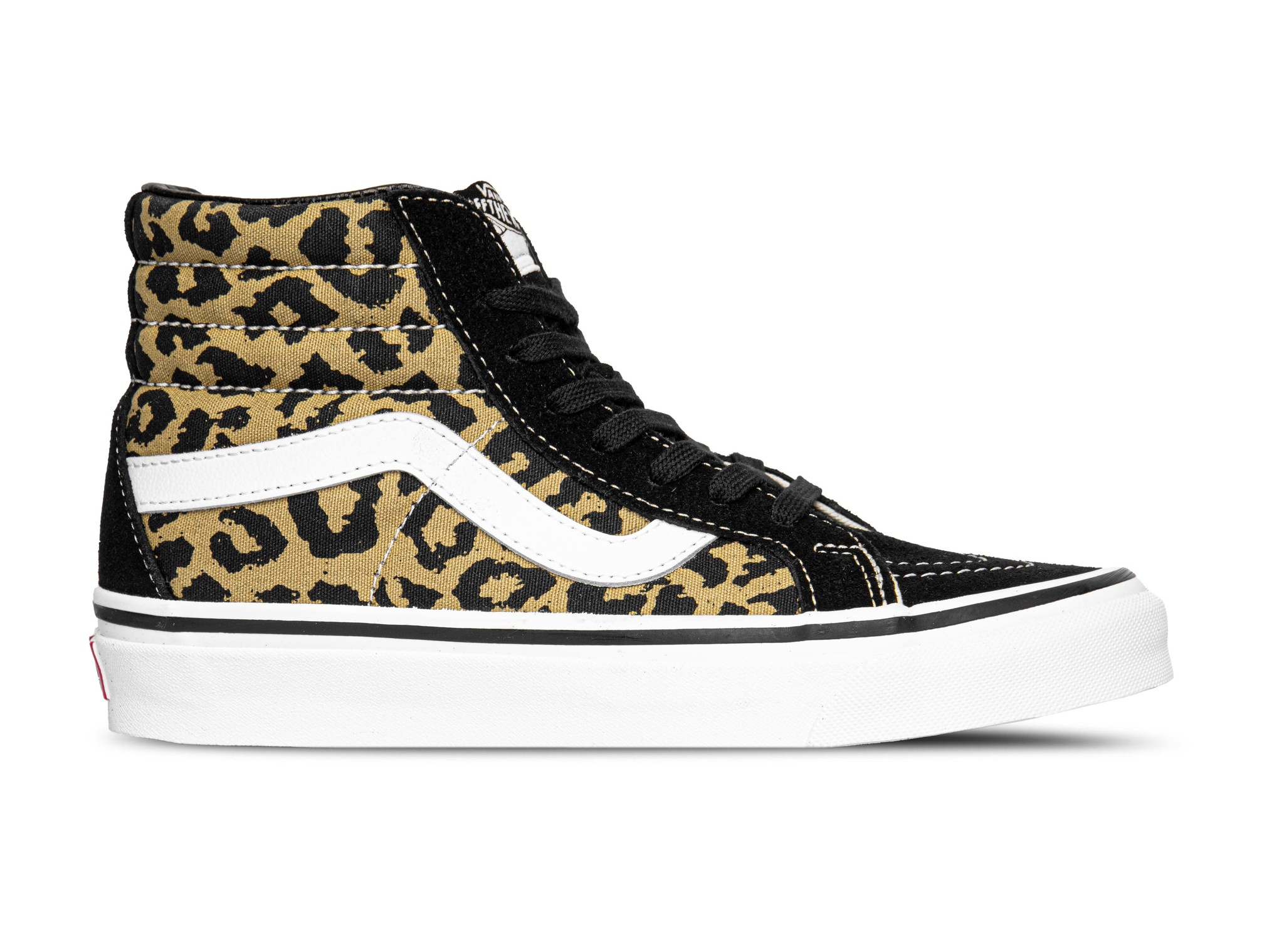 vans black with leopard print