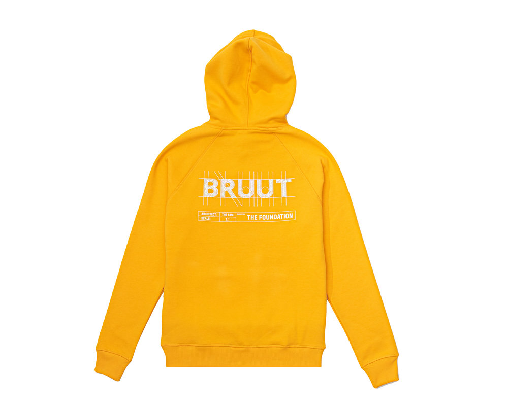 Bruut Blueprint Hoodie Saffron BT1020 005