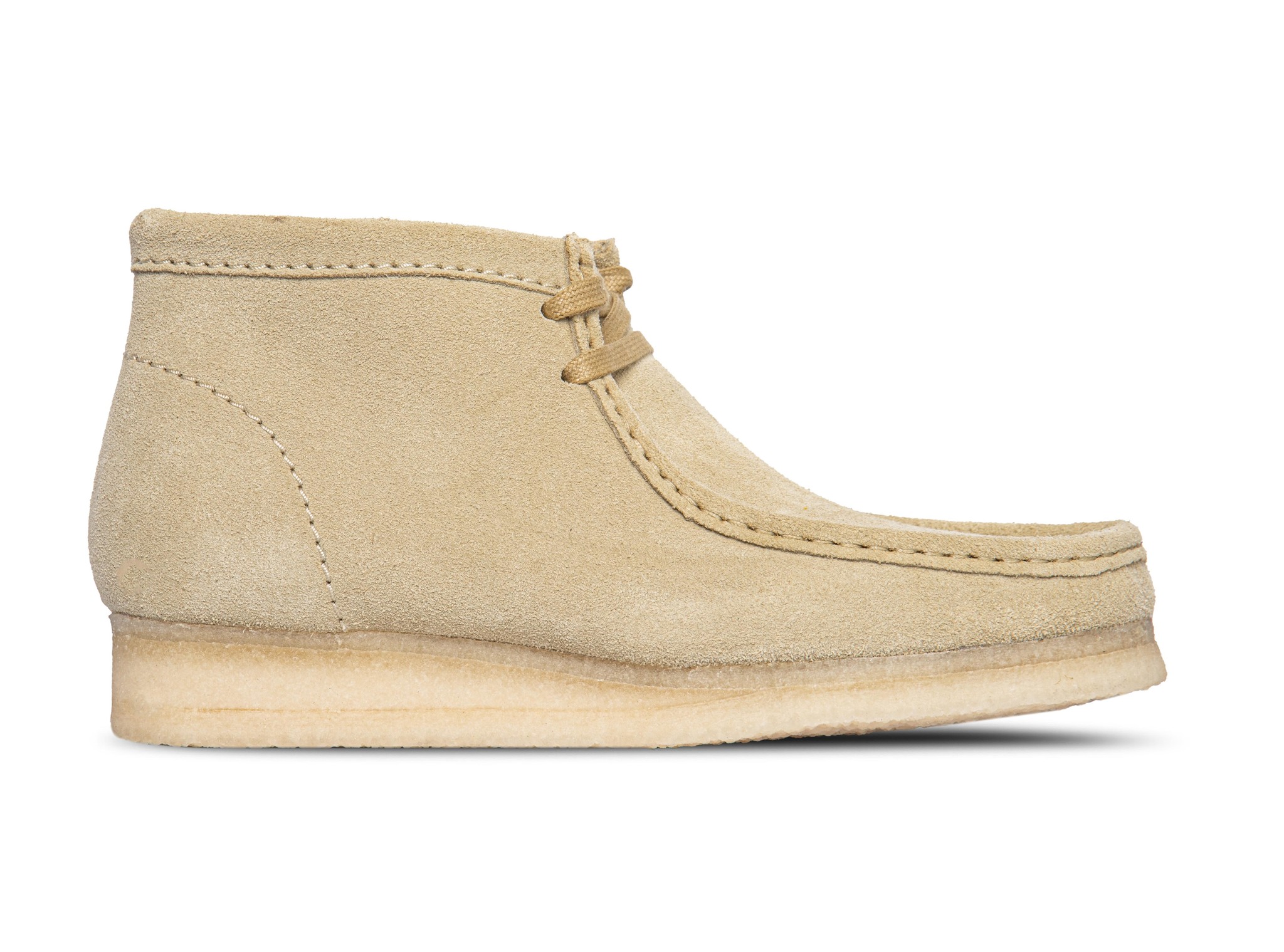 clarks wallabee boot maple suede