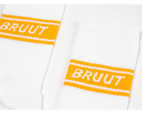 Bruut Retro Sock White Saffron BT022