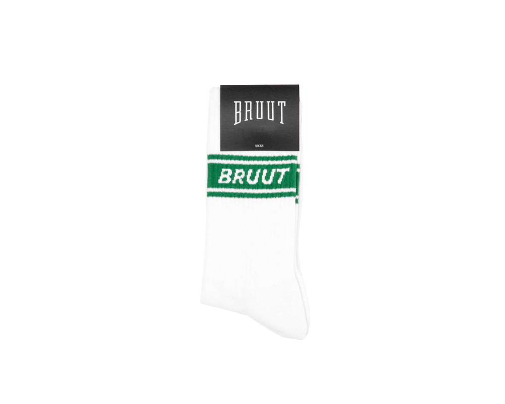 Bruut Retro Sock White Amazon BT023