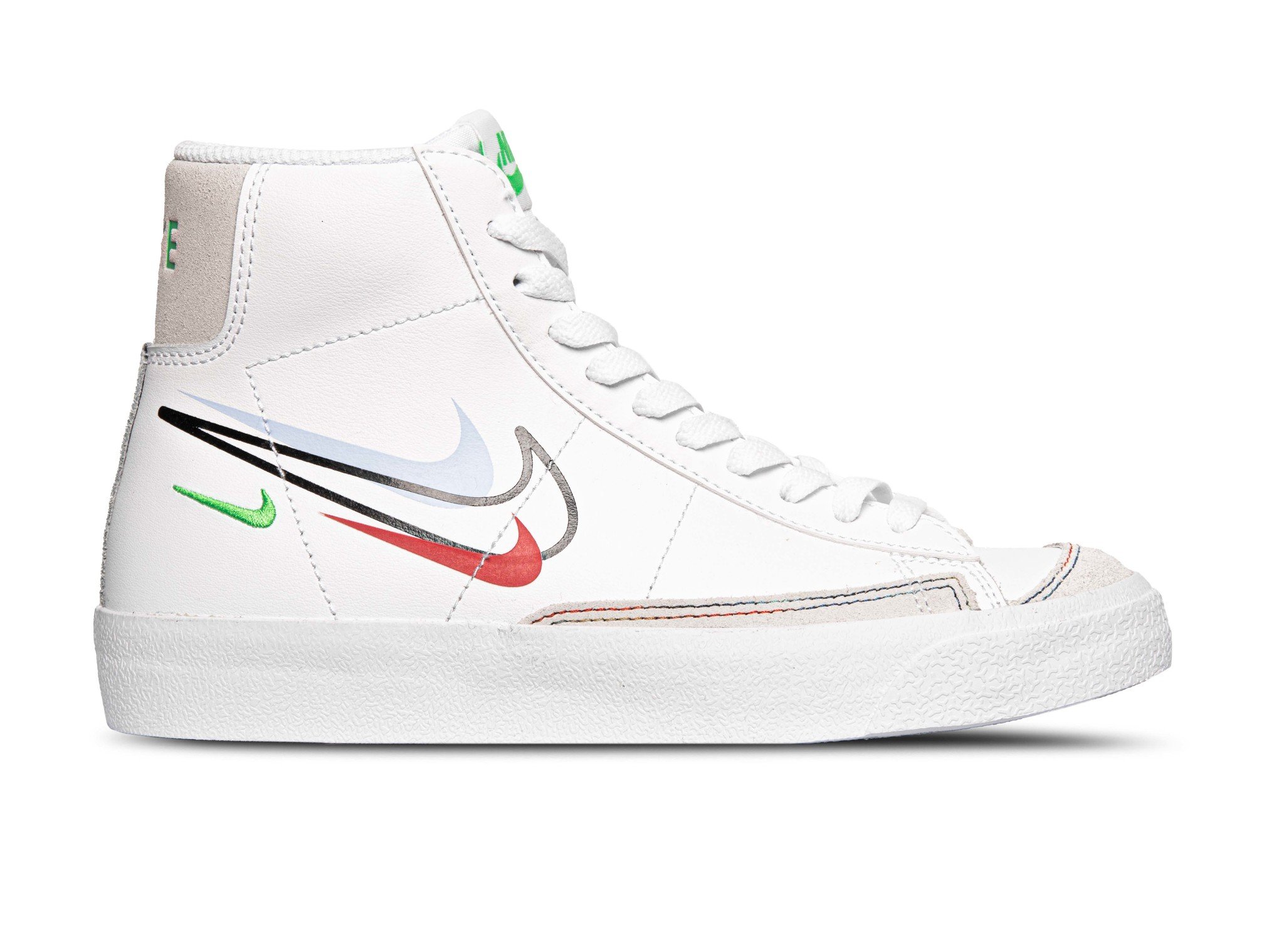 Nike Blazer Mid 77 Gs White Light Green Spark Aluminum Dm9475 100 Bruut Sneakers Clothing Store