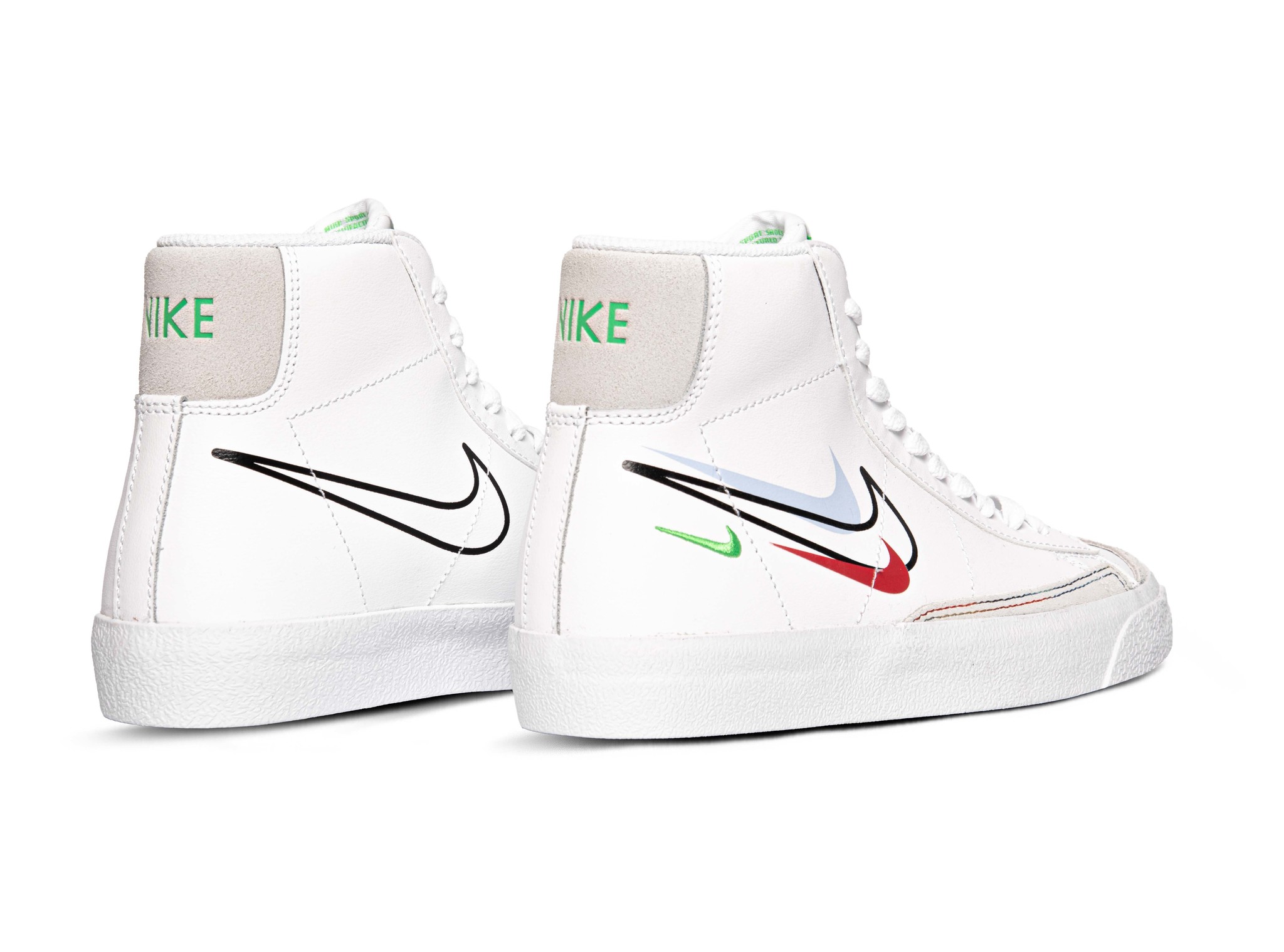 Nike Blazer Mid 77 Gs White Light Green Spark Aluminum Dm9475 100 Bruut Sneakers Clothing Store