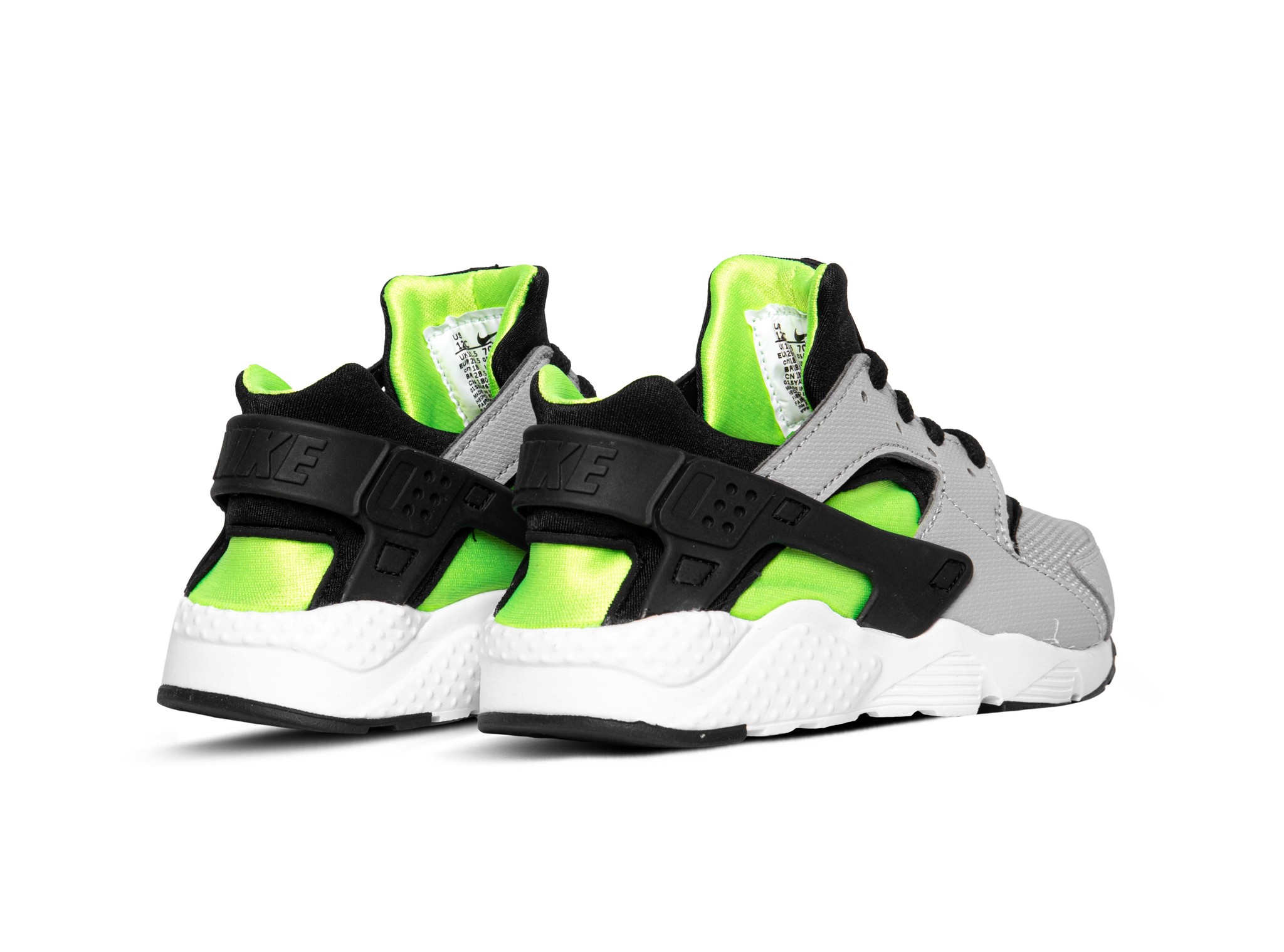 Nike Huarache Run PS Wolf Grey Black Electric Green 704949 015 | Bruut -  Bruut