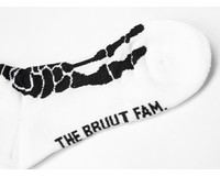 Bruut Skull Sock White Black BT033