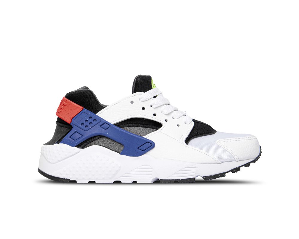 Nike Huarache Run GS White Bright Crimson DQ0975 100