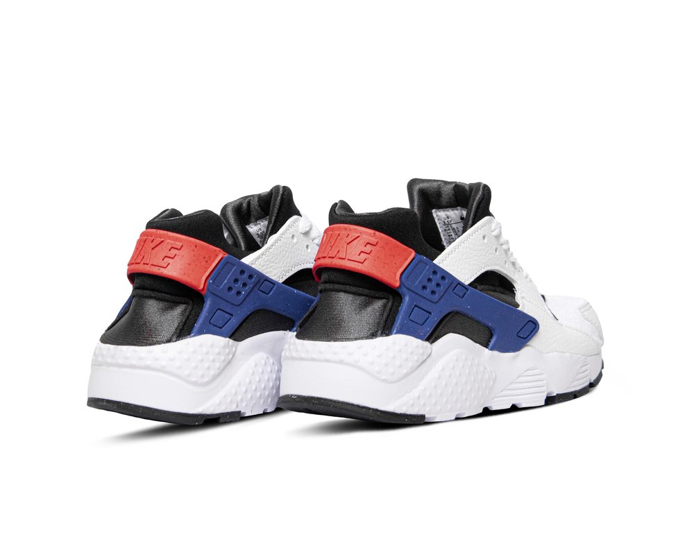 Nike Huarache Run GS White Bright Crimson DQ0975 100