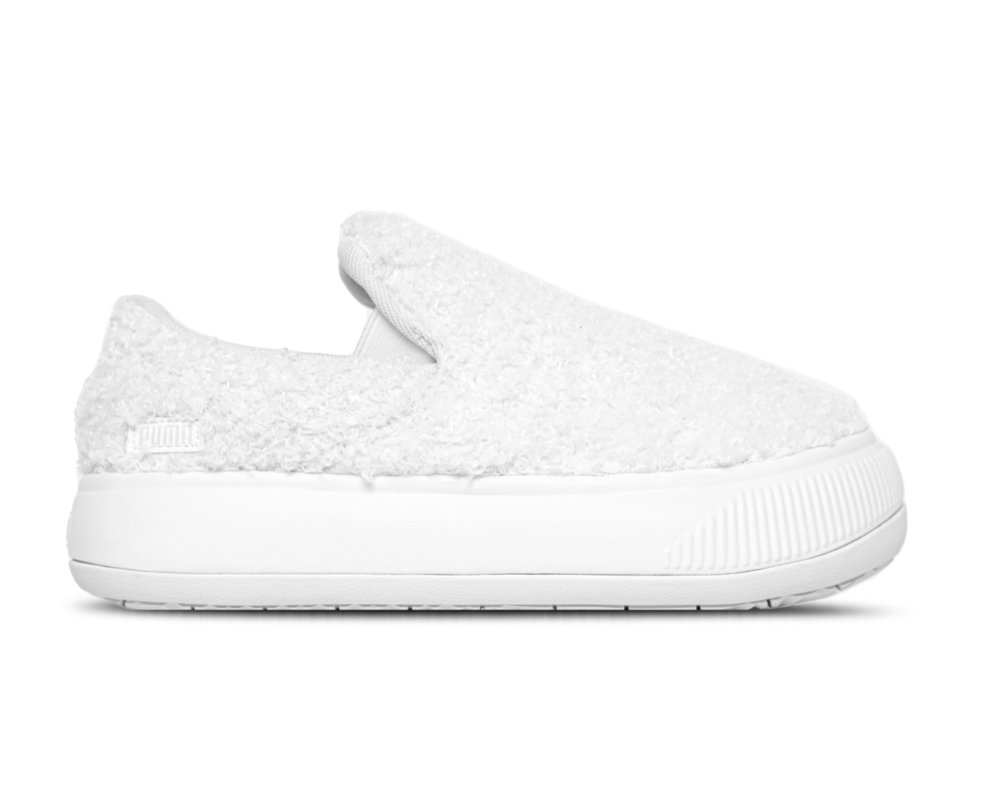 Puma Suede Mayu Slip On Teddy WMNS Marshmallow Putty 384887 02