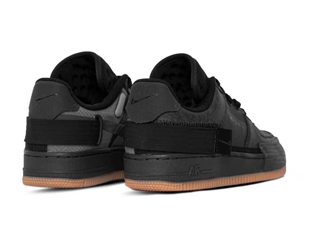 Nike Air Force 1 Type 1 Black Anthracite Gum Light Brown CJ1281 001