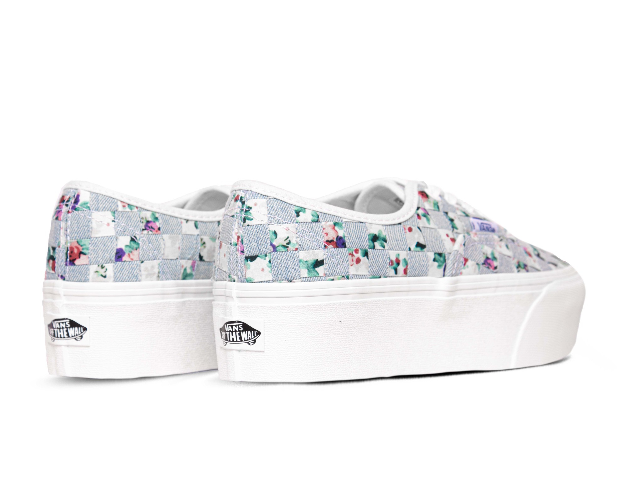 floral print slip on vans