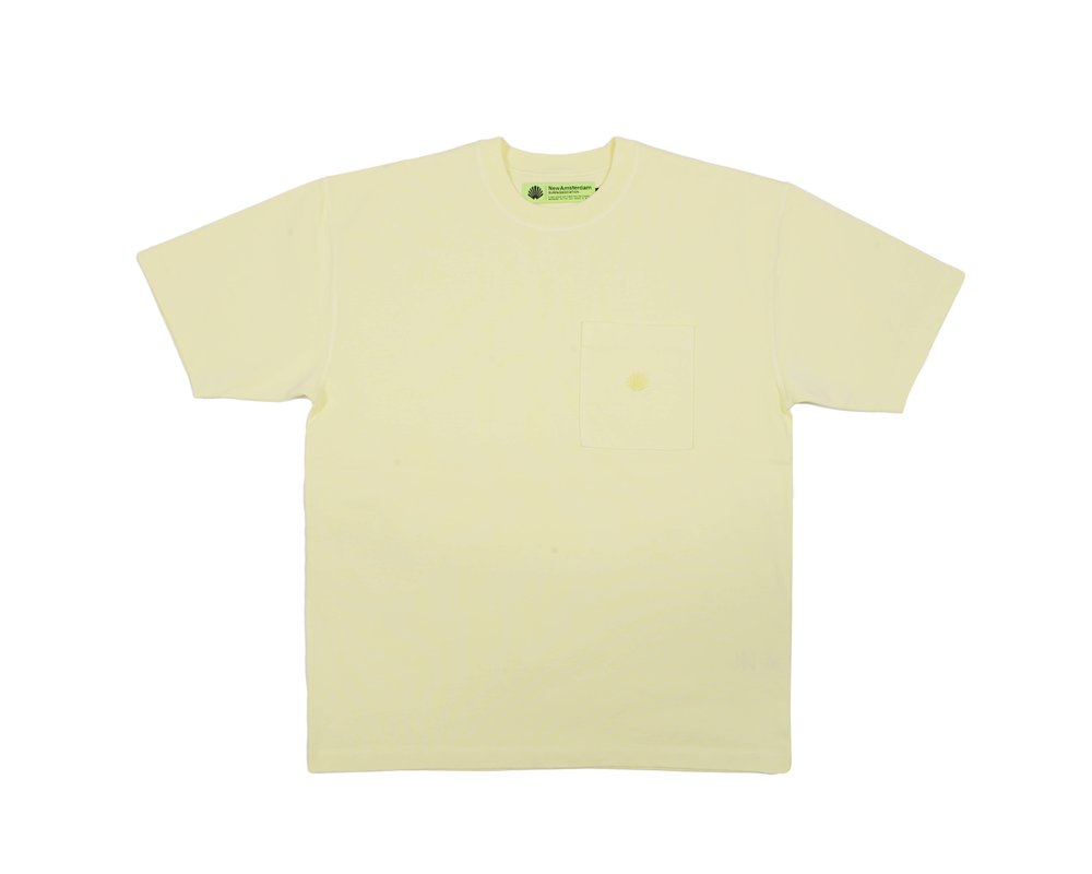 New Amsterdam Surf Association Wax Tee Light Yellow 2022072001