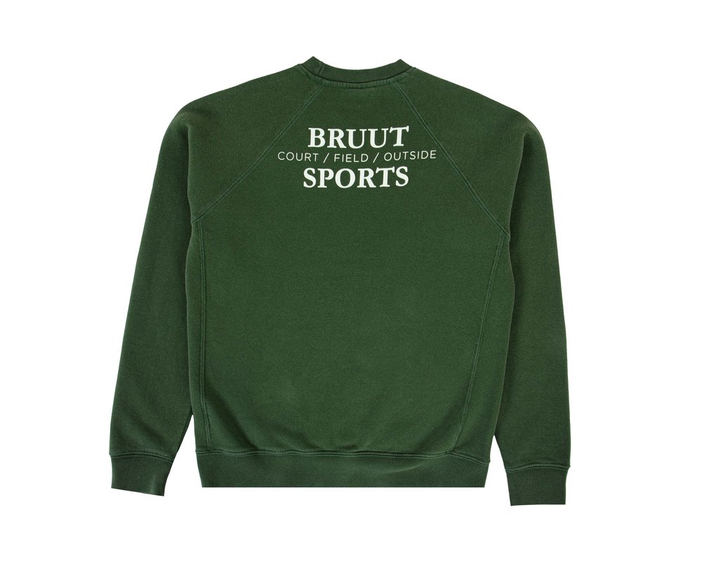 Bruut Court Crew Crewneck Washed Green BS2021 001
