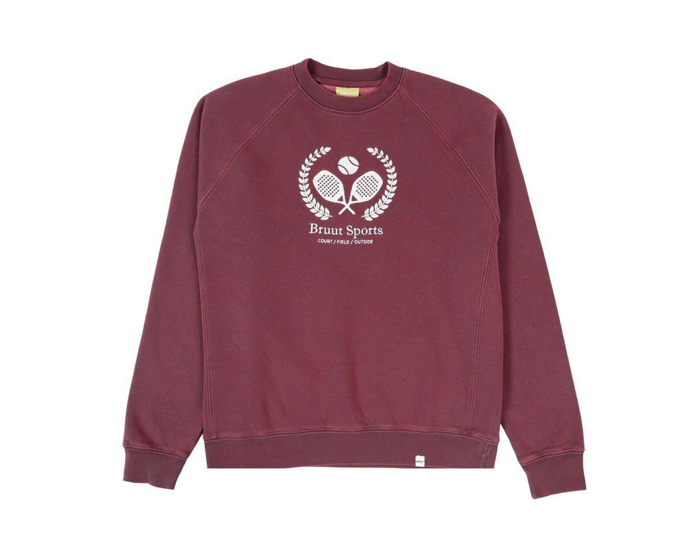 Bruut Court Crew Champion Crewneck Washed Red BS2021 014