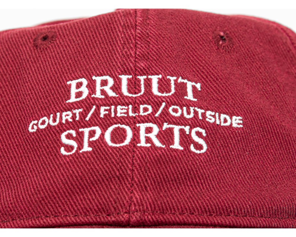 Bruut Court Crew Sports Cap Washed Red BTC2021 007