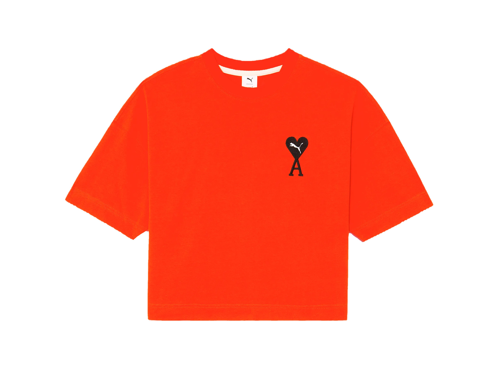 Puma X AMI Womens Graphic Tee Orange 