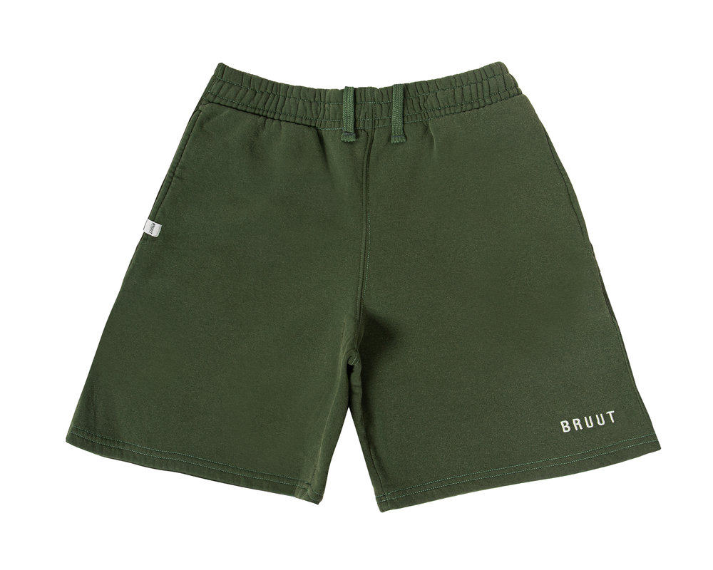 Bruut Court Crew Short Washed Green BS2021 005