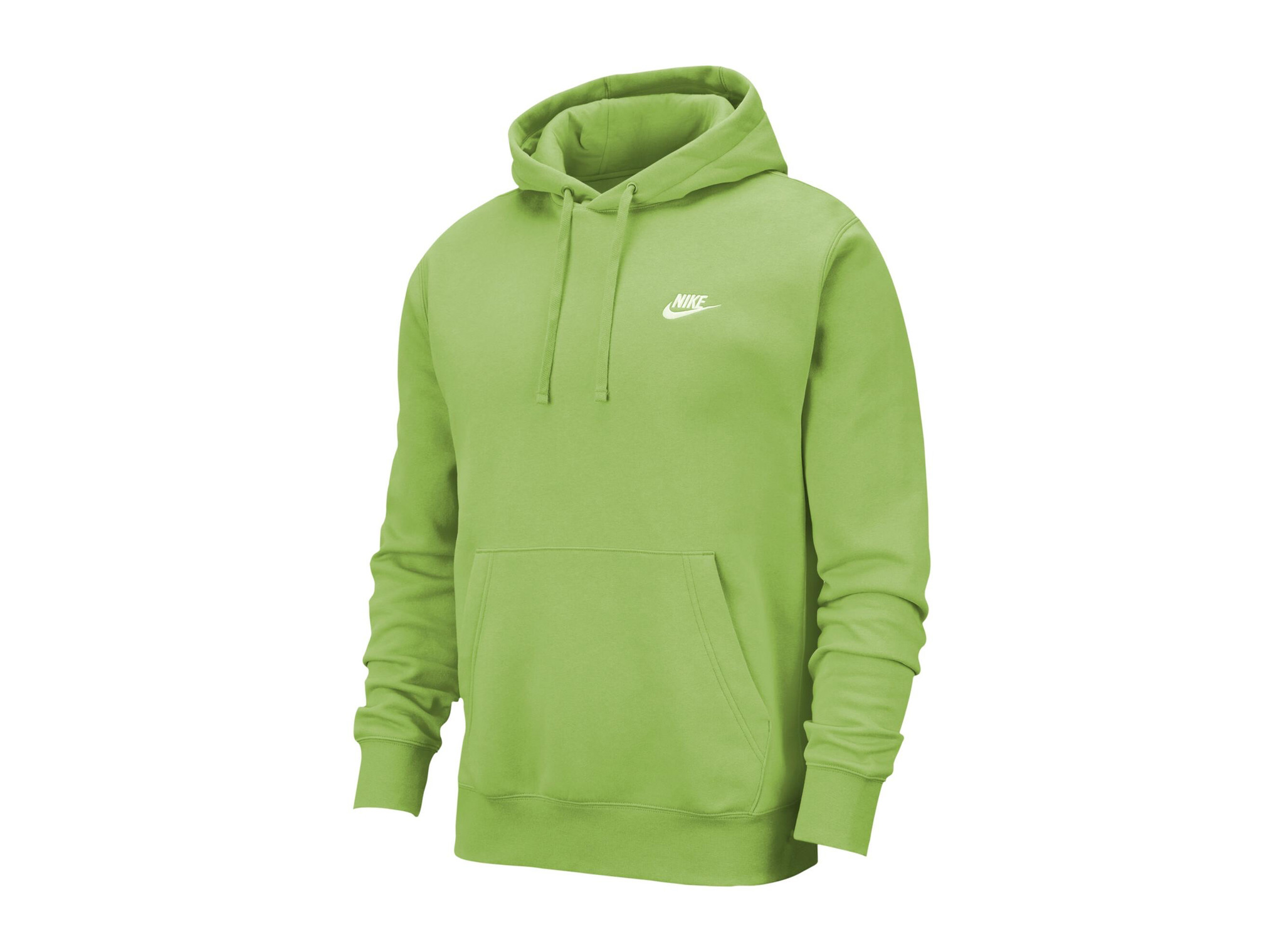 green and white hoodie
