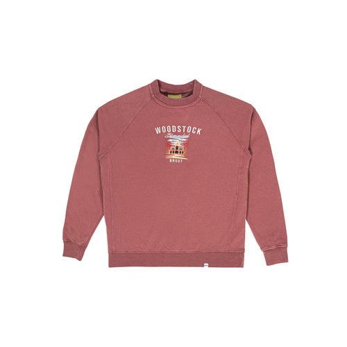 X Woodstock Crewneck Washed Red BW100 003