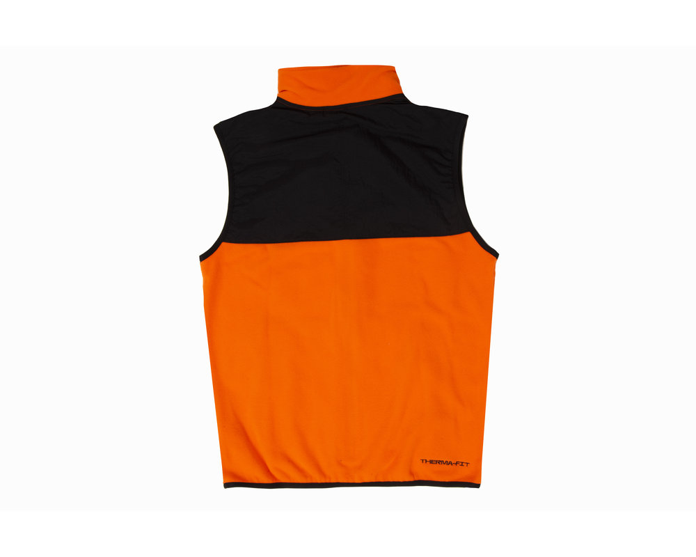 Nike NSW SPU Therma Fit Polar Fleece Vest Safety Orange Black DQ5105 819