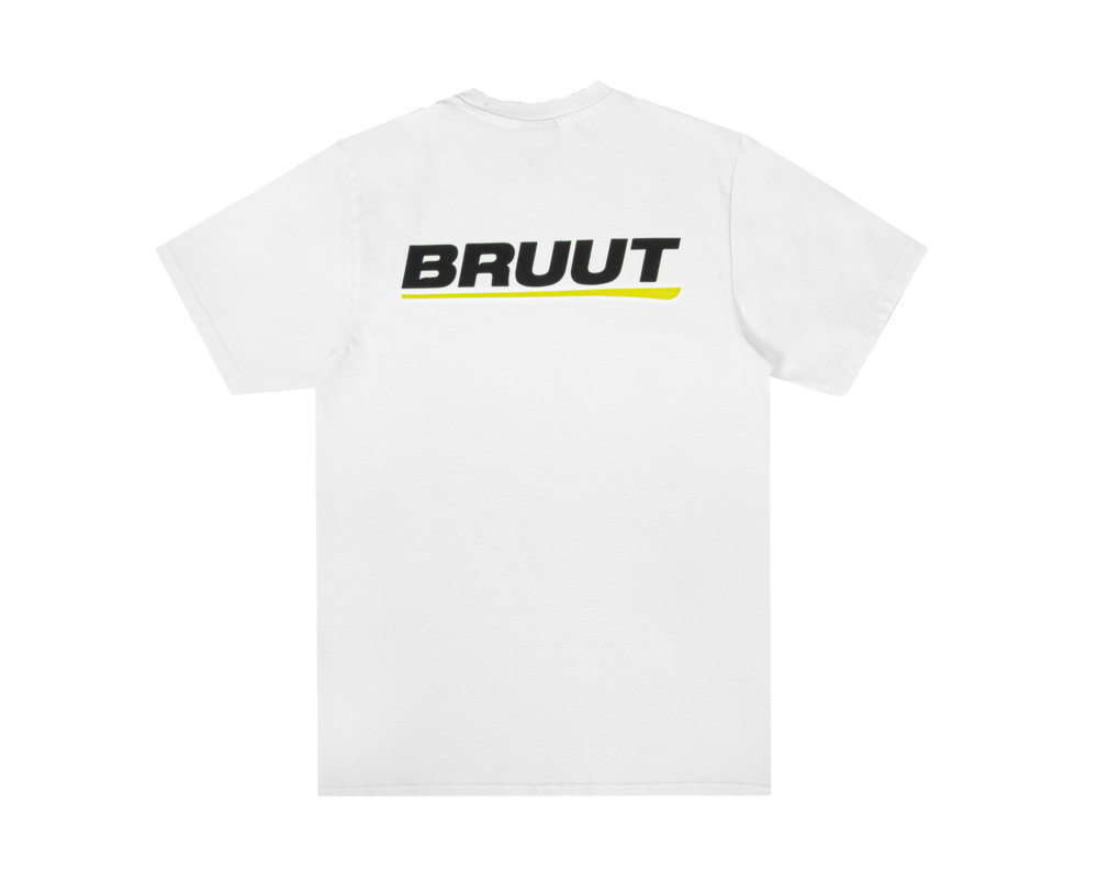 Bruut Logo Tee White Green BT2205 004