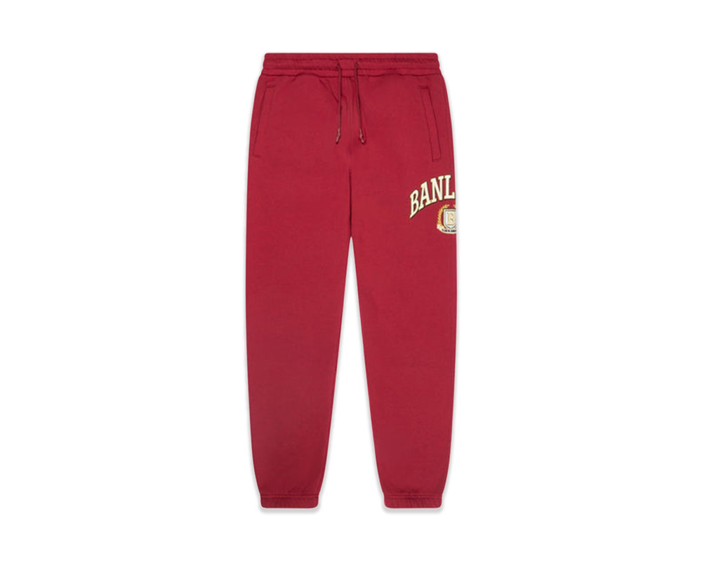 Clan de Banlieue Crest Sweatpants Burgundy BNLFW22JOG03321