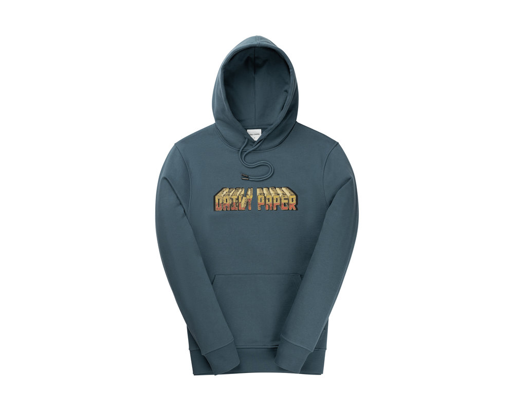 Daily Paper Holmes Hoodie Teal blue 2223061