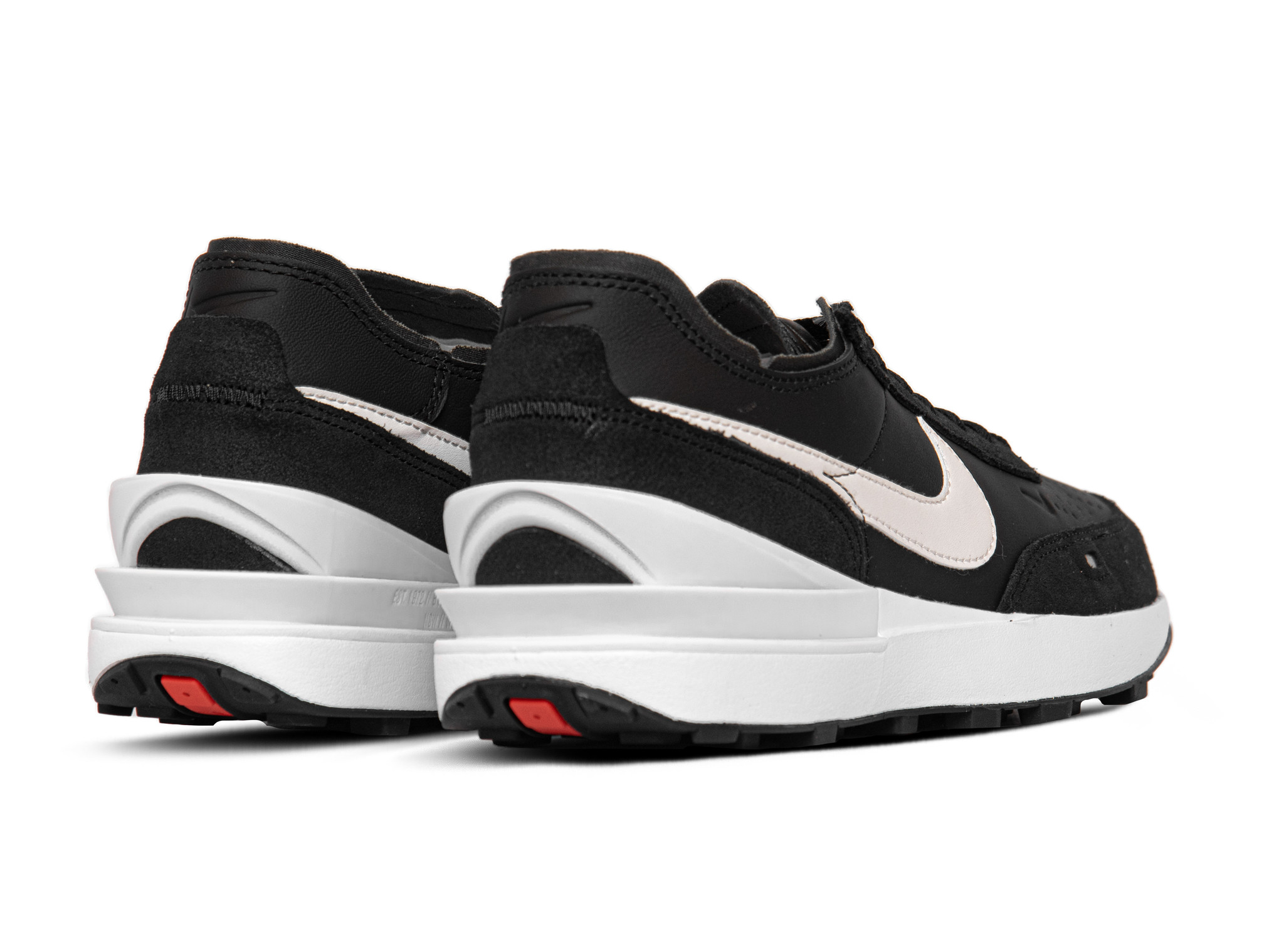 Nike Waffle One Leather Black White Black White DX9428 001 Bruut