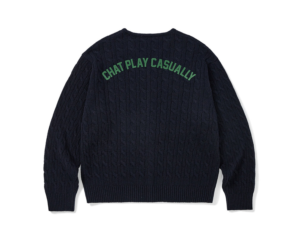 MMLG CPC Cable Cardigan Navy MMLGBB2K004