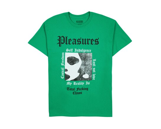Green Reality Tee Kelly Green P22W062 Pleasures Green Reality Tee Kelly Green P22W062