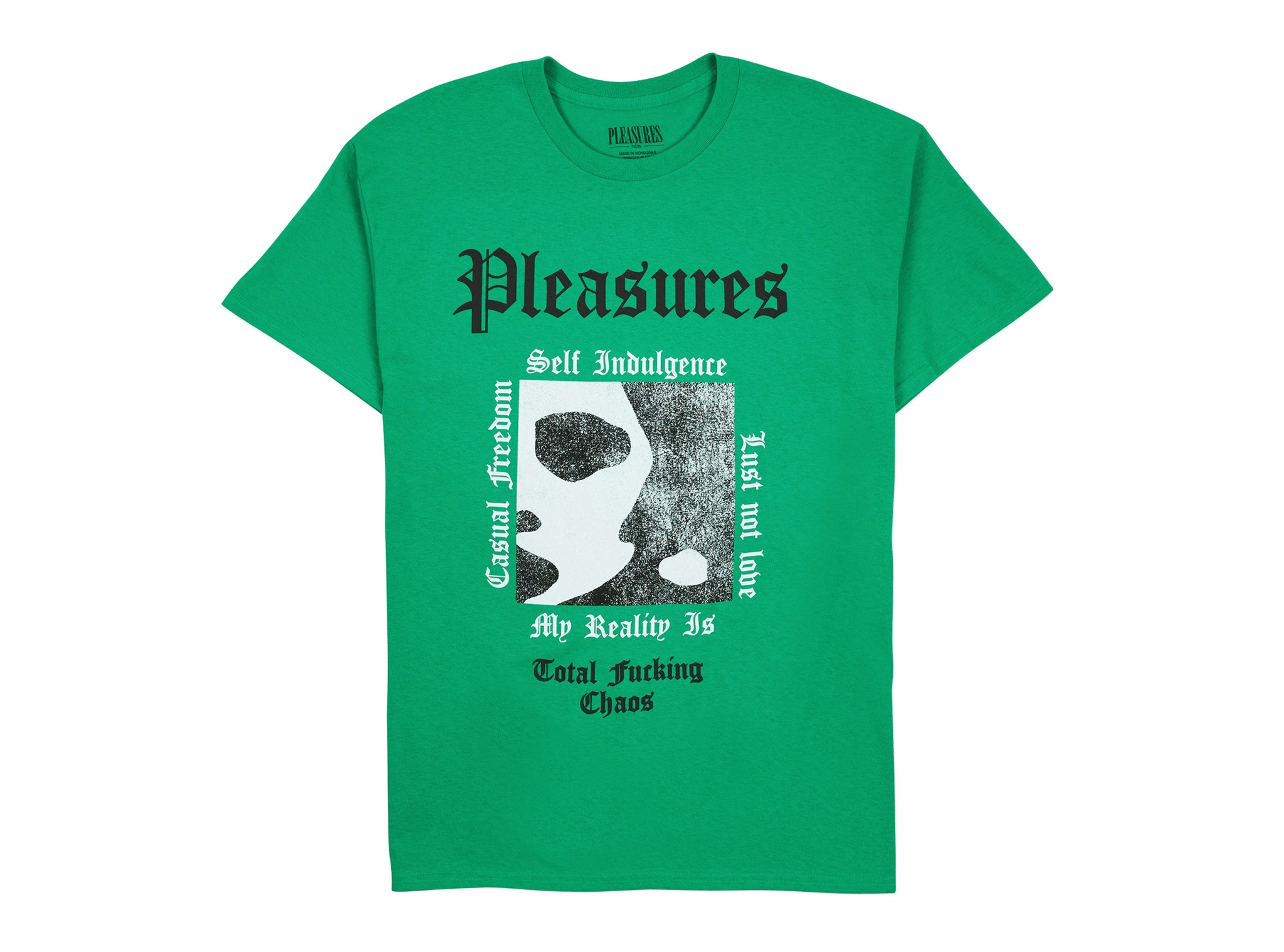Green Reality Tee Kelly Green P22W062 Pleasures Green Reality Tee Kelly Green P22W062