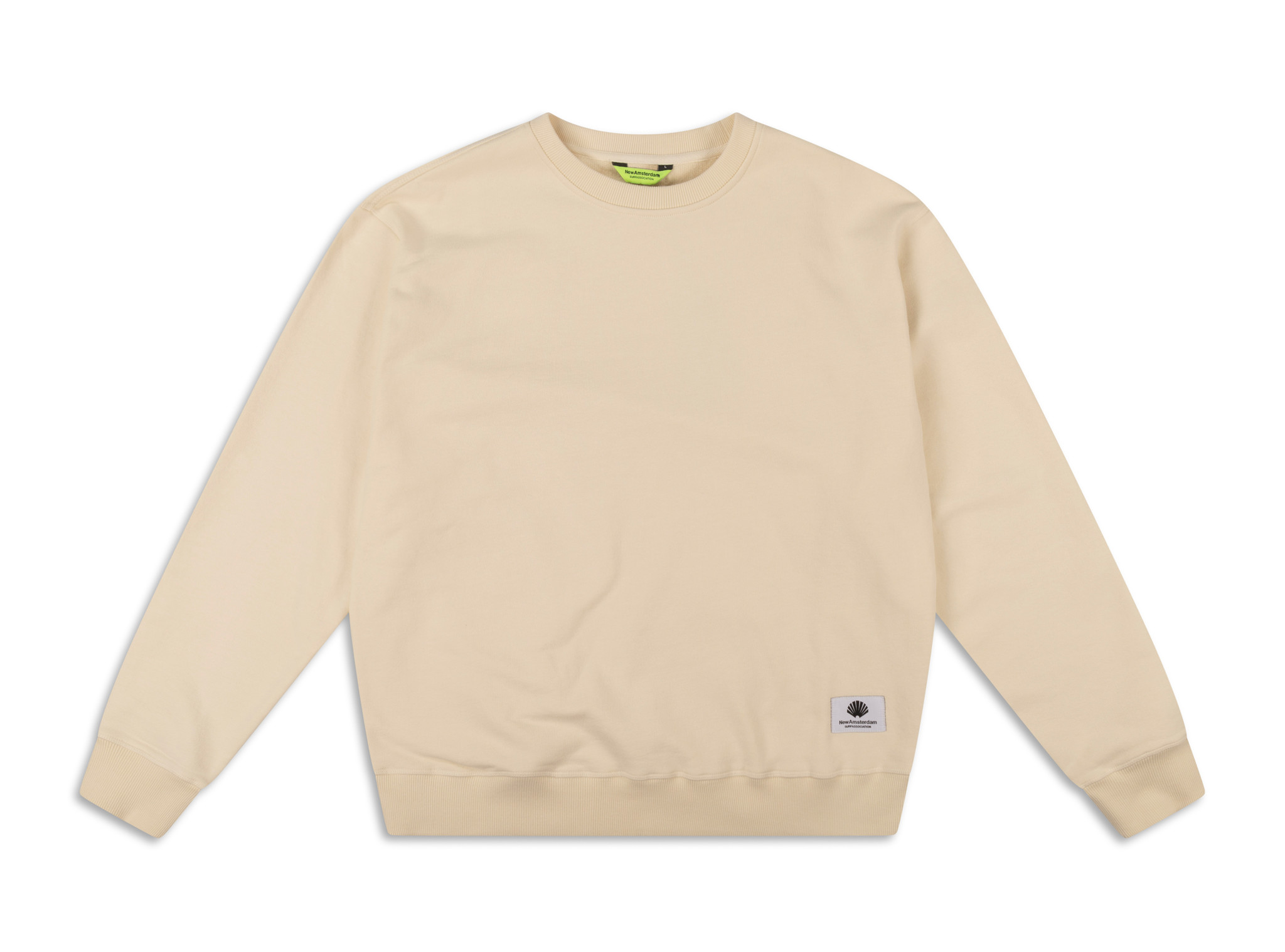 Name Sweater Beige 2301058002 New Amsterdam Surf Association Name Sweater Beige 2301058002