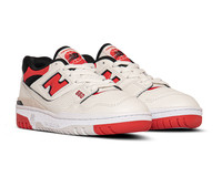 New Balance BB550 Premium Leather Sea Salt Red BB550VTB