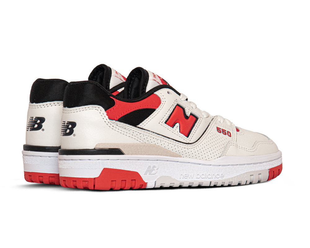 New Balance BB550 Premium Leather Sea Salt Red BB550VTB